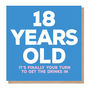 18 Years Old Birthday Card, thumbnail 2 of 2