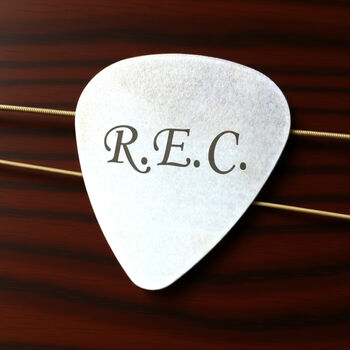 Personalised Initials Stainless Steel Plectrum Gift, 3 of 7