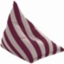 Hand Painted And Re Purposed Linen Stripe Bean Bag Chair, thumbnail 3 of 12