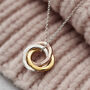 Personalised Mixed Gold Mini Russian Ring Necklace, thumbnail 9 of 12
