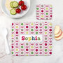 Personalised Girl's Patterned Placemat Set, thumbnail 1 of 12