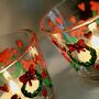 Christmas Wreath Painted Tea Light Holders, thumbnail 5 of 6