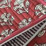 Quilted Block Print Toiletry Roll Up Pouch: Travel Kit, thumbnail 4 of 11