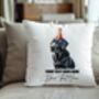 Personalised Black Labrador Birthday Congratulations Party Cushion, thumbnail 2 of 2