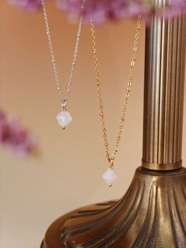 Aurora Rhombus Dendritic Agate Necklace, 6 of 12