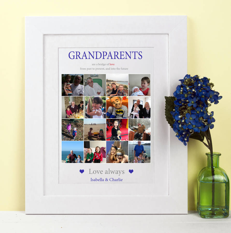 Personalised Grandparent Collage Print By Lisa Marie Designs