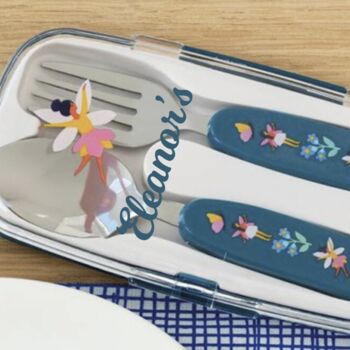 Personalised Child's Fairies Cutlery Set, 2 of 4