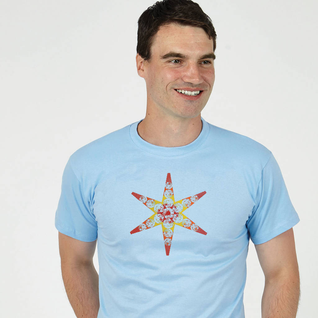 sky blue t shirt mens