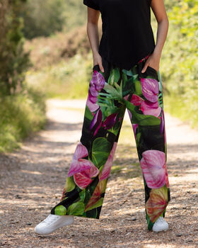 Summer Dreams Linen Palazzo Trousers, 3 of 3
