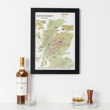 Personalised Scratch Off Whisky Distilleries Print, 3 of 10