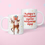Personalised Retro Reindeer Christmas Movie Mug, thumbnail 1 of 2