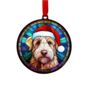 Lakeland Terrier In Santa Hat Suncatcher Decoration, thumbnail 5 of 5