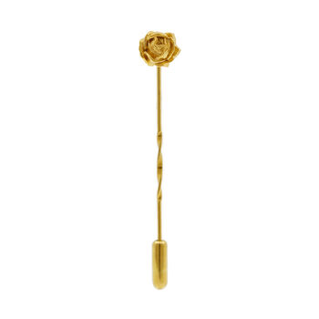 Flower Twist Tie Pins – Silver/Gold/Rose Gold, 3 of 11