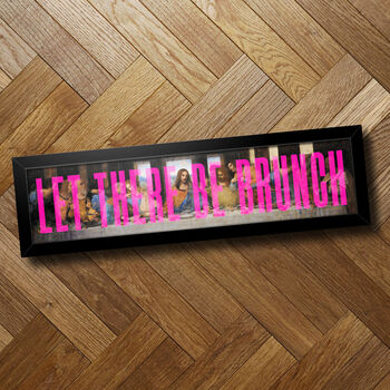 'Let There Be Brunch' Framed Typographic Print, 4 of 5