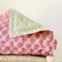 Reversible Block Print Quilt, thumbnail 1 of 6