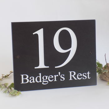 Personalised Slate Name And Number, 11 of 12