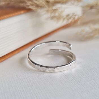 Sterling Silver Pebble Wrap Ring, 4 of 8