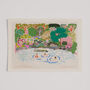 Wild Swimming Art Print Open Water Swimming Scene Poster, thumbnail 3 of 9