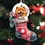 Personalised Chow Chow Christmas Stocking Bauble, thumbnail 2 of 2