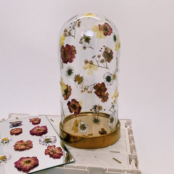Pressed Flowers Glass Dome Decoration, 4 of 6