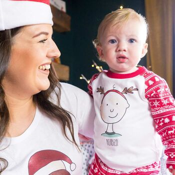 Personalised Family Portrait Christmas Pyjamas, 6 of 12