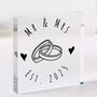 Personalised Mr And Mrs Wedding Plaque Gift Sign, thumbnail 1 of 5
