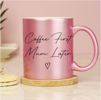 Personalised Mother's Day Pink Glitter Ceramic Mug, 12 of 12