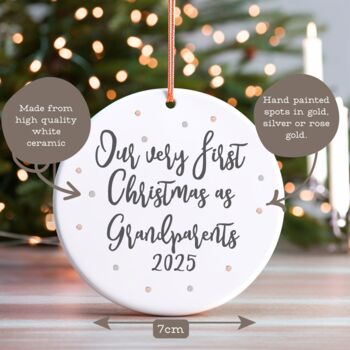 Our Very First Christmas As Grandparents Tree Decoration, 2 of 5