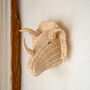 Triceratops Rattan Wall Mask Dinosaur Wall Art, thumbnail 4 of 7