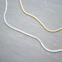 Edie Personalised Herringbone Chain Necklace, thumbnail 4 of 6