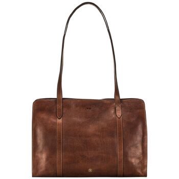 Personalised Ladies Real Leather Shoulder Bag 'Rivara', 3 of 12