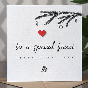 Personalised Christmas Card For Fiancé, 4 of 4