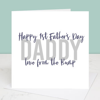 His First Father's Day Personalised Father's Day Card, 4 of 4