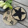 Thea Set Of Two Seagrass Trivets, thumbnail 1 of 3