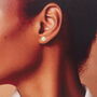 21st Birthday Sterling Silver Daisy Earrings, thumbnail 7 of 8