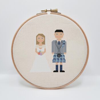 Melocharacters: Wedding Edition Custom Cross Stitch Kit, 8 of 12