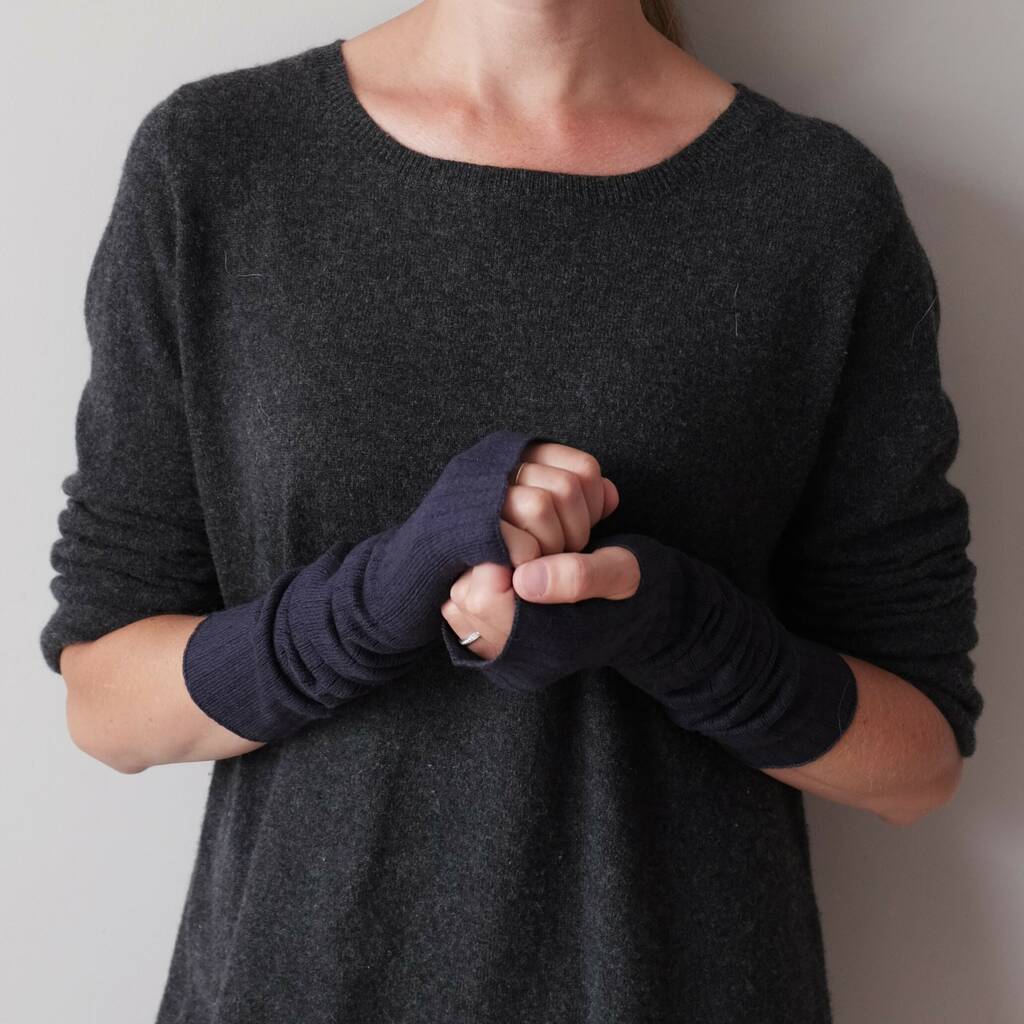 Cashmere Silk Wrist Warmers By Plum & Ivory