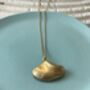 22ct Gold Vermeil Slender Shell Pendant Necklace, thumbnail 3 of 4
