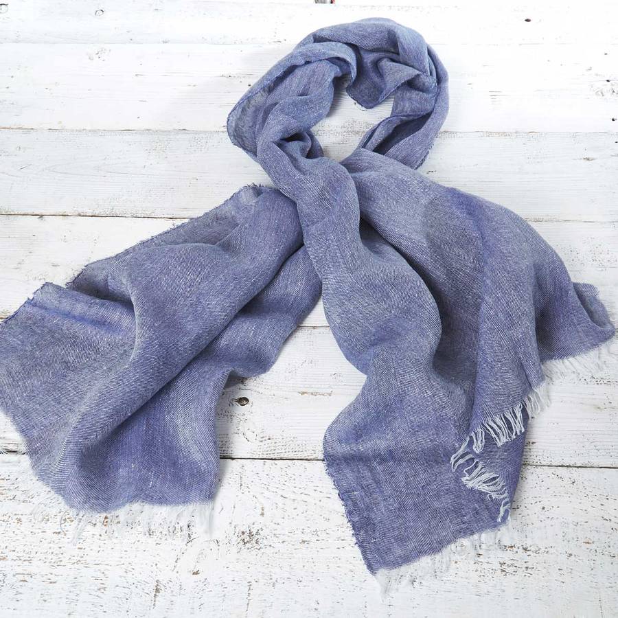 Extra Large Irish Linen Pashmina Wrap By Tolly McRae