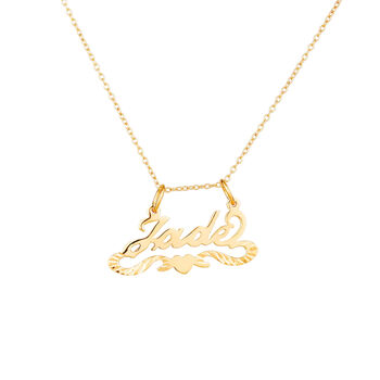 Personalised Script Heart Name Pendant Charm, 8 of 10