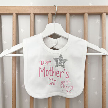 First Mother's Day Baby Bib, 7 of 10