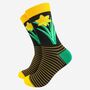 Men's Welsh Daffodil Floral Print Bamboo Socks, thumbnail 2 of 4