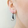Silver Leaf Hoops, thumbnail 5 of 7