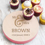 Personalised Wooden Anniversary Serving Board, thumbnail 1 of 5