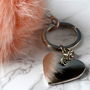 Personalised Engraved Link Chain Heart Keyring, thumbnail 4 of 5