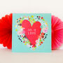 Floral Lots Of Love Card, thumbnail 5 of 5