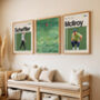 Set Of Three Golf Posters – Mcllroy, Scheffler And Mini Golfers, thumbnail 2 of 9