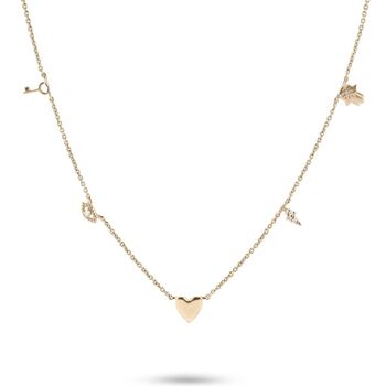Solid 9k Gold Personalised Charm Necklace, 7 of 7