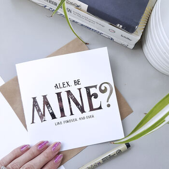 Be Mine? Funny Valentine's Card For Boyfriend, 2 of 2
