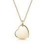 Personalised Drop Heart Necklace 18 K Gold Plate, thumbnail 1 of 9